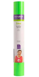 CC-SPORTFLEX-IRON-ON-GN 2004450 - Cricut SportFlex Iron-On 30x60cm (Neon Green); Thin and lightweight to stretch and flex on active wear; Made for tech fabrics like polyester and nylon; Features the Cricut StrongBond™ Guarantee* for long-lasting results that stick; Easy to weed and apply; use your household iron or Cricut EasyPress™ - Image 1