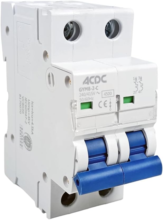 CHINT-DZ158-2P-C100-06 6kA 2P 100A Circuit Breaker C-Curve - Image 1