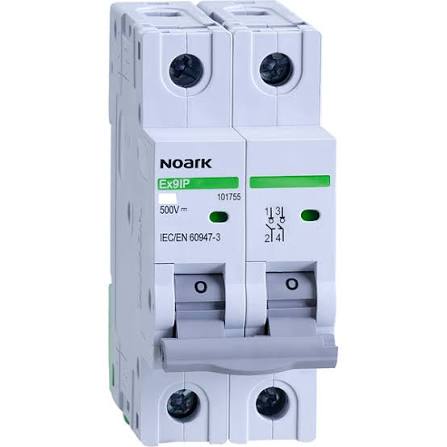 CHINT-EX9IP-2P-63A Solar PV DC Circuit breaker (Isolator)2P 500V - Image 1