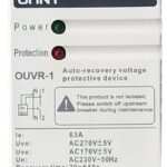 AC Over Under Voltage Relay 80A 1P+N Bottom Singe phase