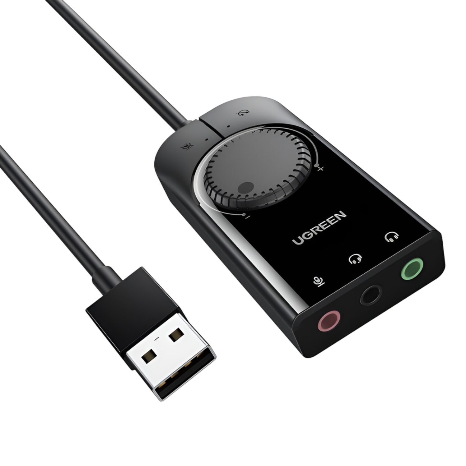 CM129-40964-wr-06 UGREEN USB External Stereo Sound Adapter 15cm (Black) - Image 1