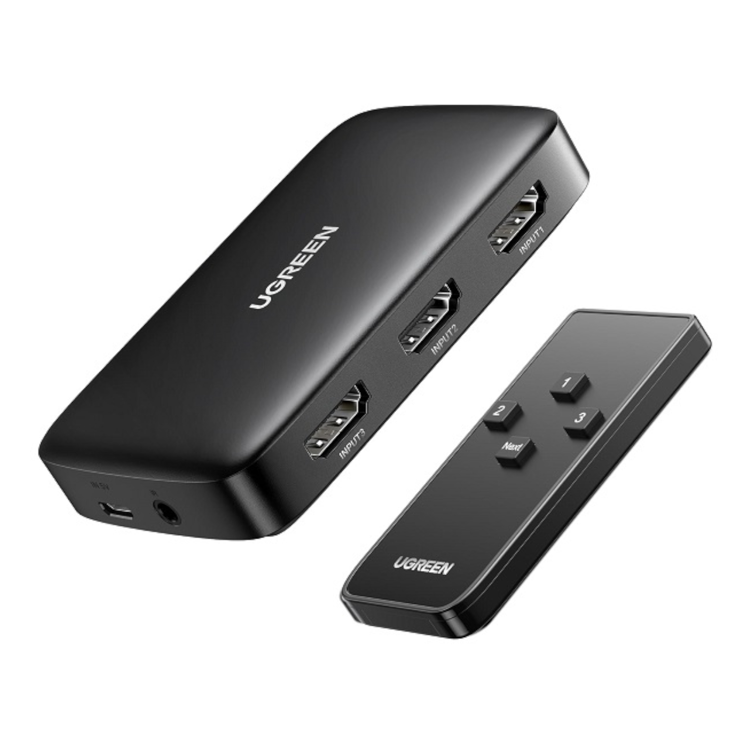 CM332-80125_UGreen-CM332-3-in-1-HDMI-1.4-Switch-4K-Black_wr_01a UGREEN HDMI1.4 Switcher 3 in 1 out 4Kx2K@30Hz (LY) - Image 1