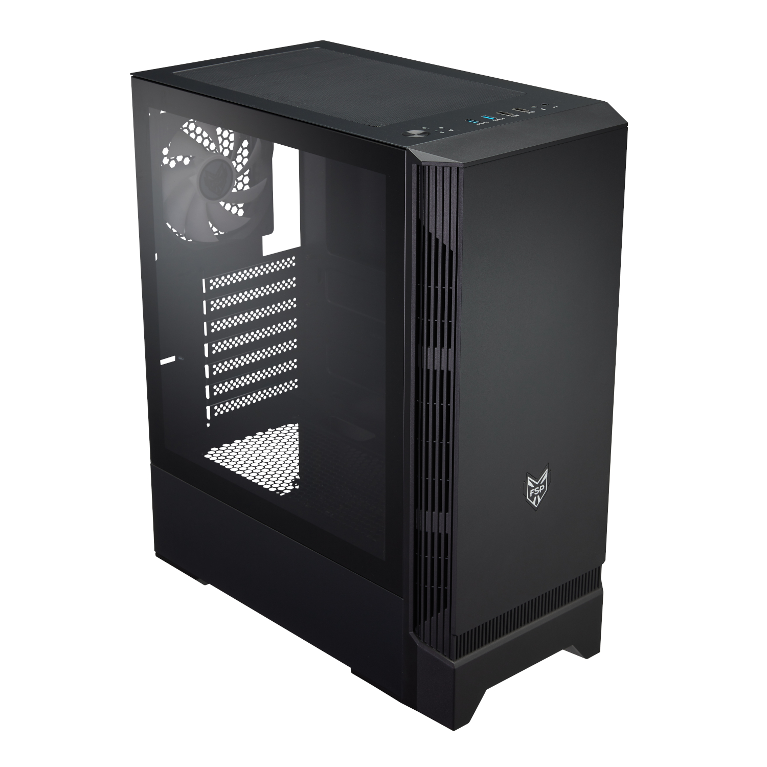 CMT260_FSP-CMT260-ATX-Gaming-Chassis-–-Black_wr_01b FSP CMT260 ATX Mid Tower Desktop Chassis - Black - Image 1