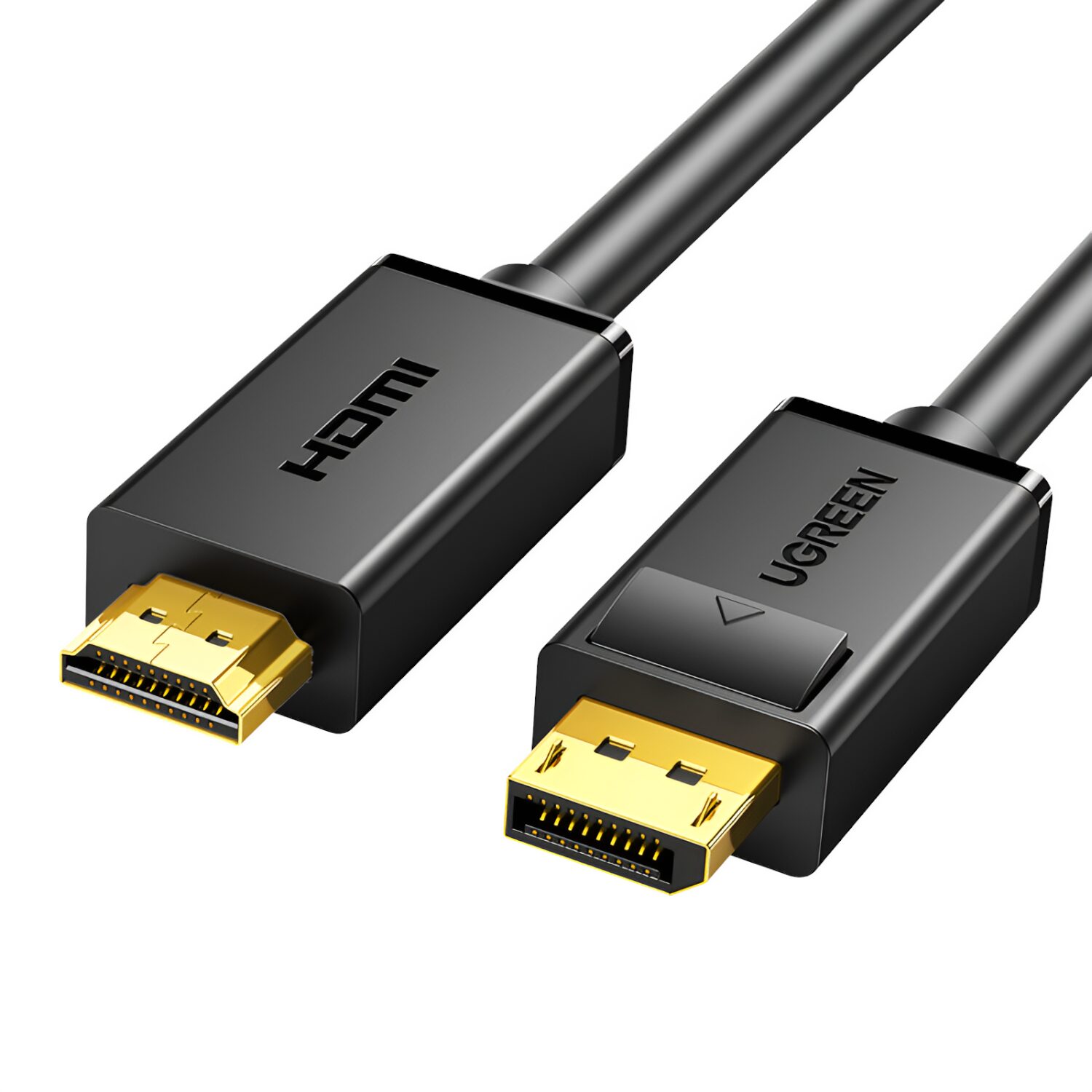 DP101-10202-wr-01 UGREEN DP Male to HDMI Male Cable 1.5m (Black) - Image 1