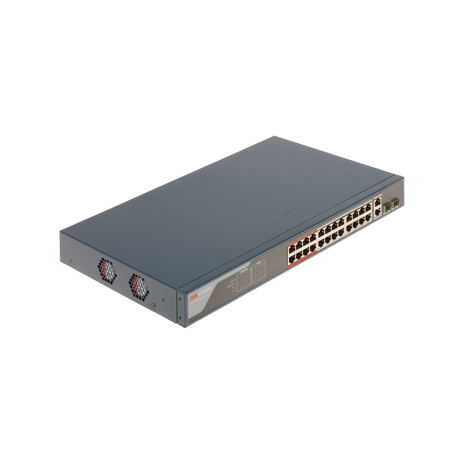DS_3E1326P_EI_a791 Hikvision 24 Port Smart POE Switch - Image 1