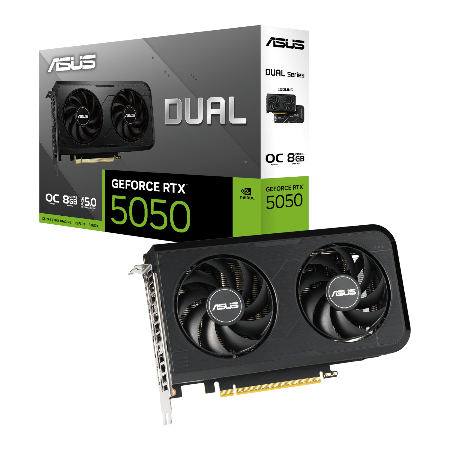 DUAL-RTX5050-O8G_Asus-Nvidia-GeForce-RTX-5050-Dual-OC-88G-Graphics-Card_wr_01 Asus Nvidia GeForce RTX 5050 Dual OC 88G Graphics Card - Image 1