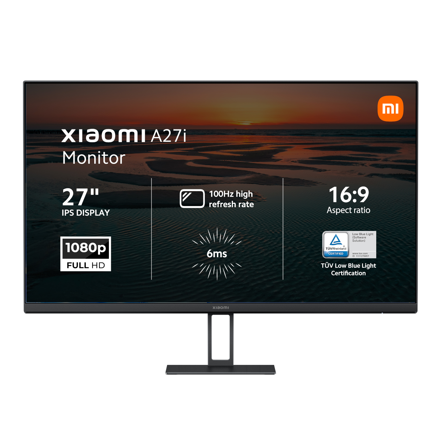 ELA5345EU_Xiaomi-A27i_27-inch_full_hd_office_monitor_wr_01b Xiaomi A27i 27" Full HD 1080p IPS Monitor (100Hz, 6ms, 16:9, HDMI/DP, Flicker-Free, & VESA Mount) - Image 1