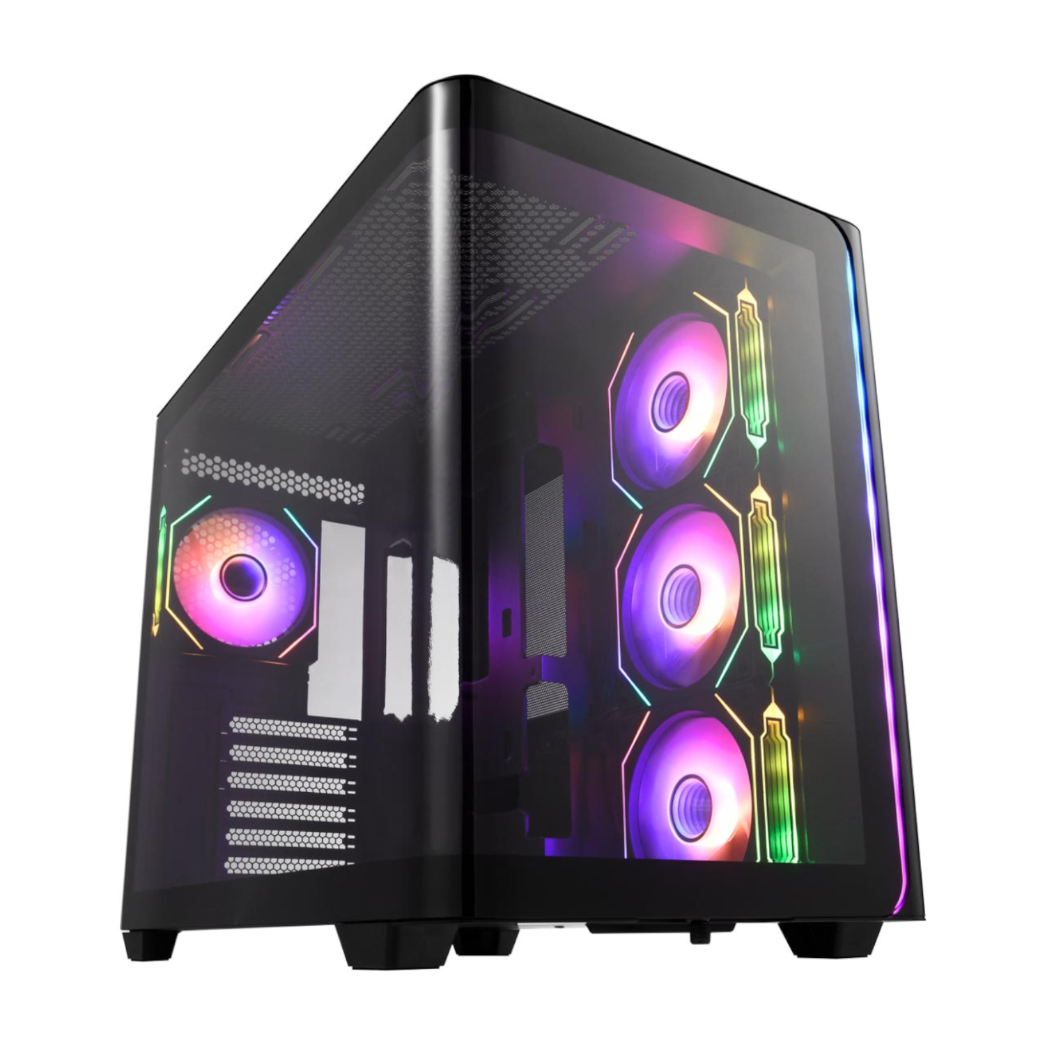 FSP_M580-BA_wr_01a FSP M580 ATX Mid Tower Gaming Chassis - Black - Image 1