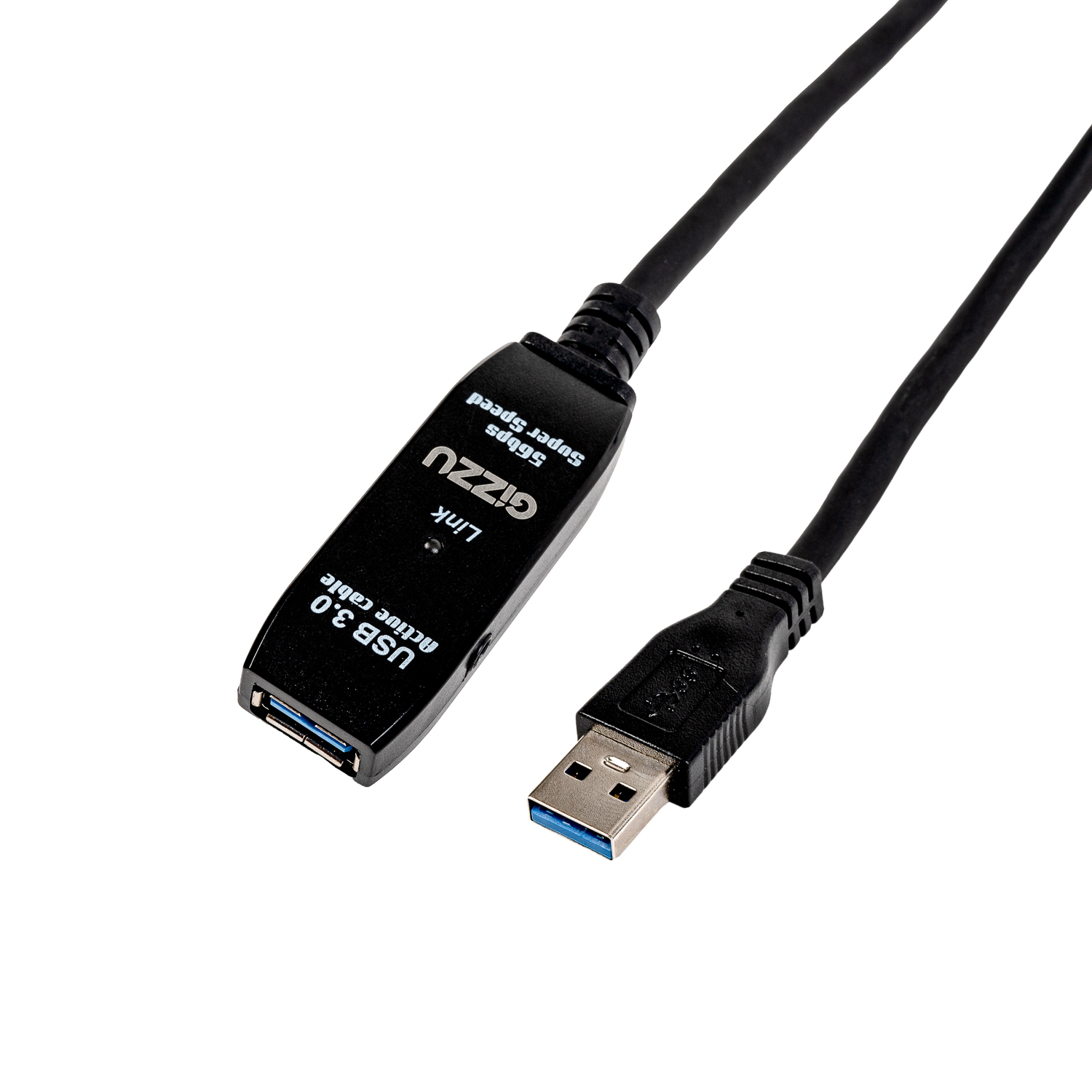 GCPU3UE10A-0128-Edit1500x1500-96DPI Gizzu USB3.0 10m Active Extension Cable Poly - Image 1