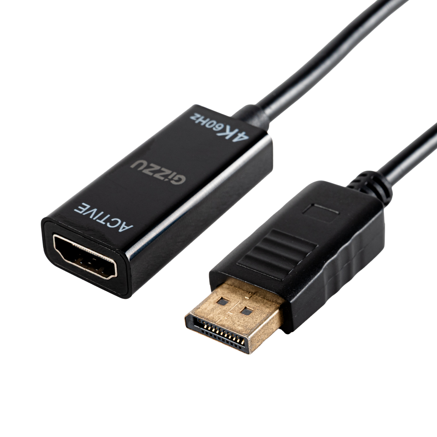 GIZZU-GAPDPHA-45-0004-Edit_1500x1500 Gizzu 4K60Hz DP to HDMI Active Adapter Poly - Image 1
