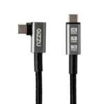 Gizzu Type-C 3.2 to Type-C 10Gbps 100W Angled Cable 1M Poly - Image 2