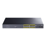 Cudy 16-Port Gigabit Unmanaged PoE+ Switch with 2 Gigabit SFP ports 200W - Rack Mount