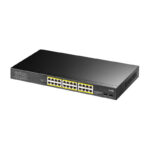 Cudy 24-Port Gigabit Unmanaged PoE+ Switch with 4 Uplink Gigabit Ports and 2 Gigabit SFP Slots 300W - Rack Mount - Image 2