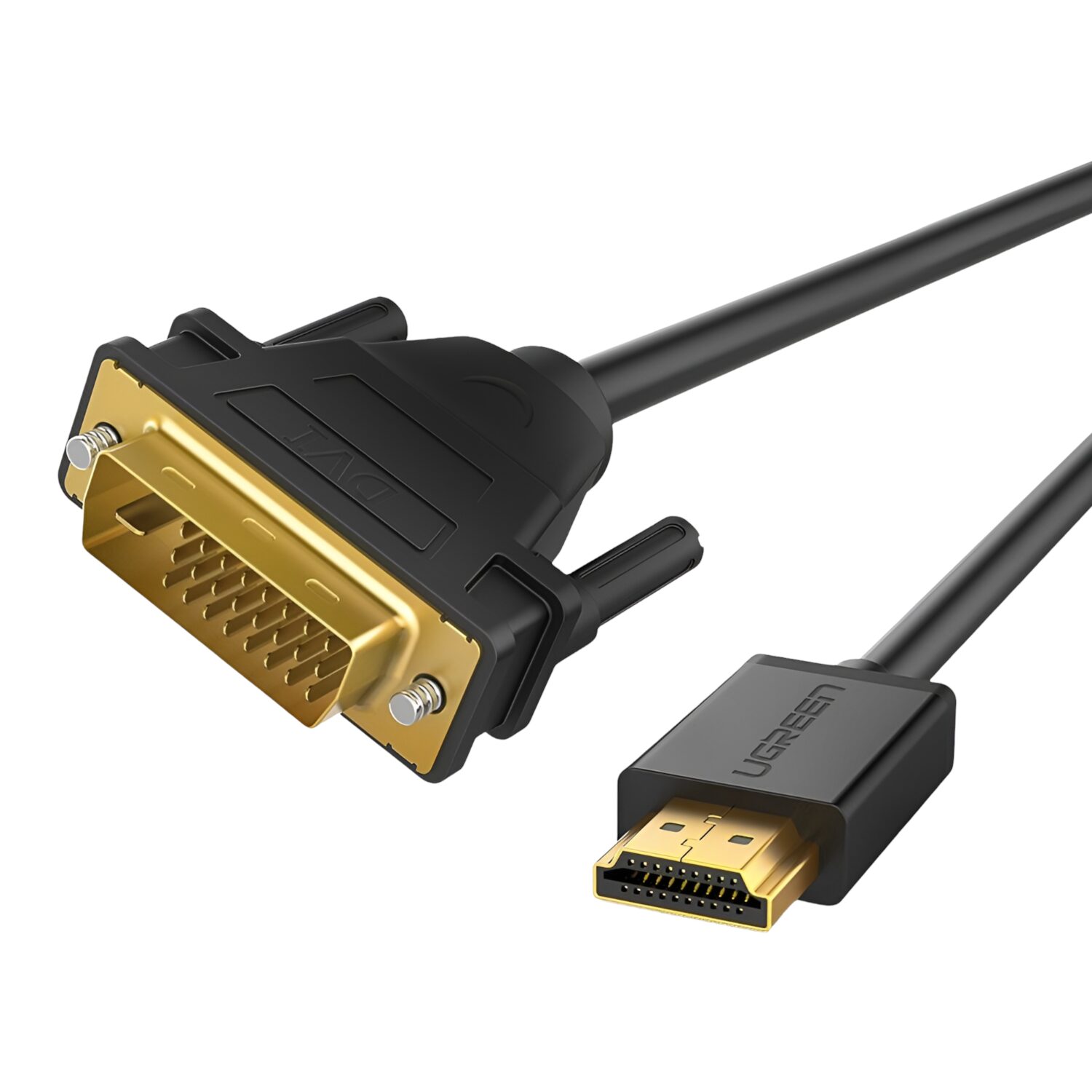 HD106-10135-WR-02 UGREEN HDMI to DVI 2K Cable Male to Male Black 2m - Image 1