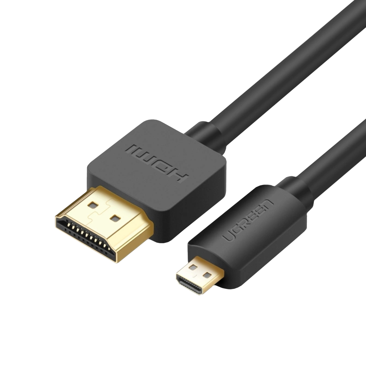 HD127-30102_UGreen-HD127-Micro-HDMI-to-HDMI-2.0-Cable-1.5M-Black_wr_01 UGREEN Micro HDMI to HDMI - Image 1