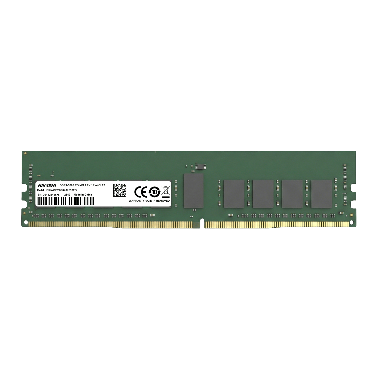HSRN4C324G04AH2-32G_Hiksemi_32GB_3200Mhz_DDR4_RDIMM_Memory_wr_01 Hiksemi 32GB 3200Mhz DDR4 RDIMM Memory - Image 1