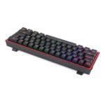 REDRAGON FIZZ Wired Mechanical Keyboard RGB 61Key Design - Black - Image 2