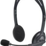 981-000593 - Logitech Headset H111 Analog Stereo Headset One plug Noise Cancelling mic full stereo sound Flexible Rotating Boom