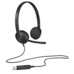 981-000475 - Logitech Headset H340 USB Stereo Internet headset over the head type with adjustable lightweight design
