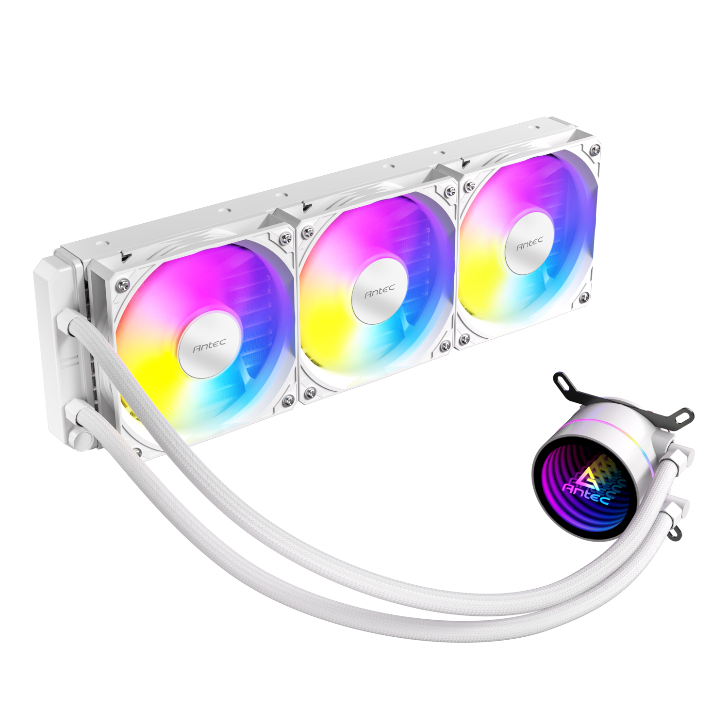 LUNA-360-ARGB-W_Antec-Luna-360-ARGB-CPU-Liquid-Cooler-White_wr_01a Antec Luna 360 ARGB CPU Liquid Cooler White - Image 1