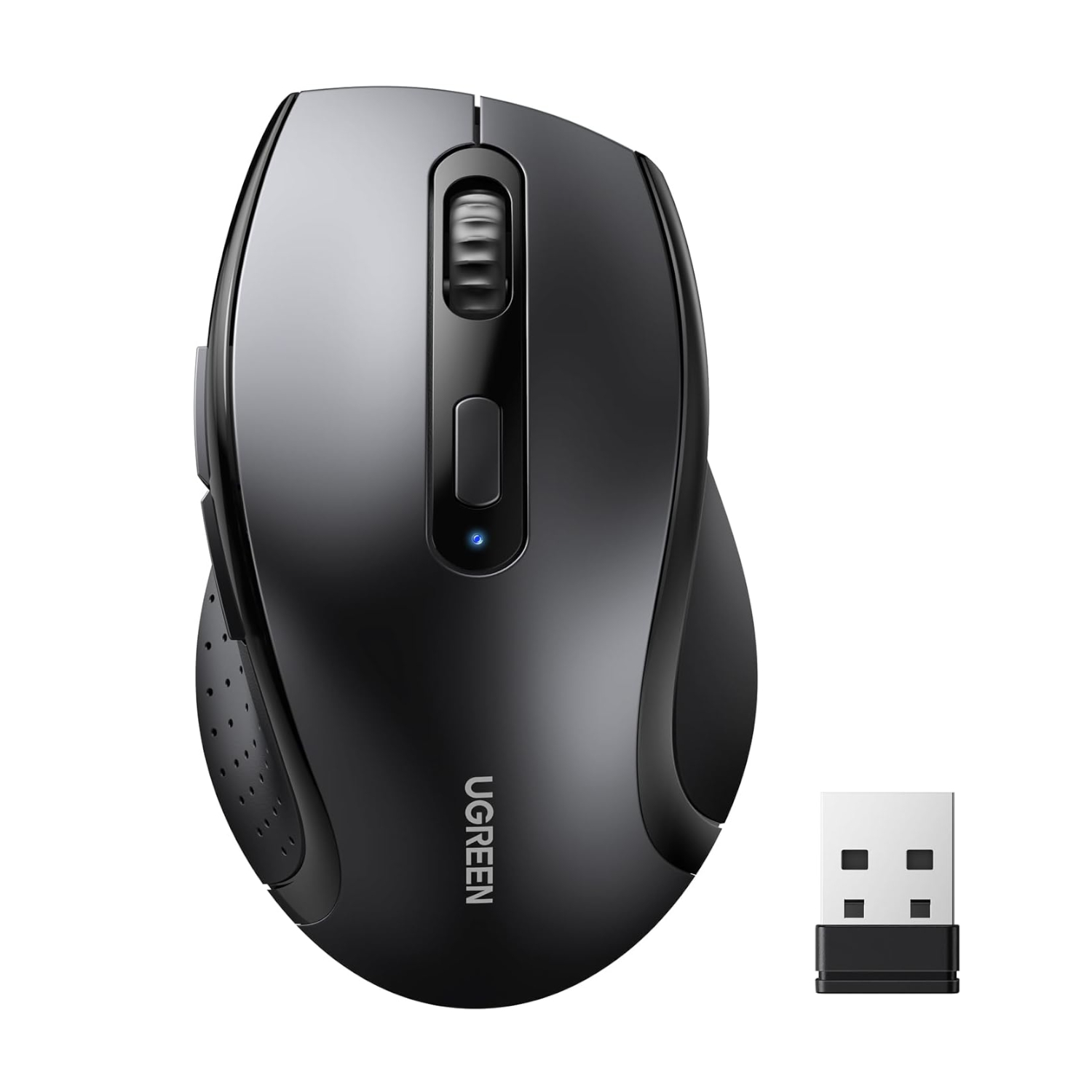 M511-45012_UGreen-M511-Ergonomic-2.4GHz-Wireless-Mouse-Black_wr_01a UGREEN Ergonomic Wireless Mouse 2.4G Black - Image 1