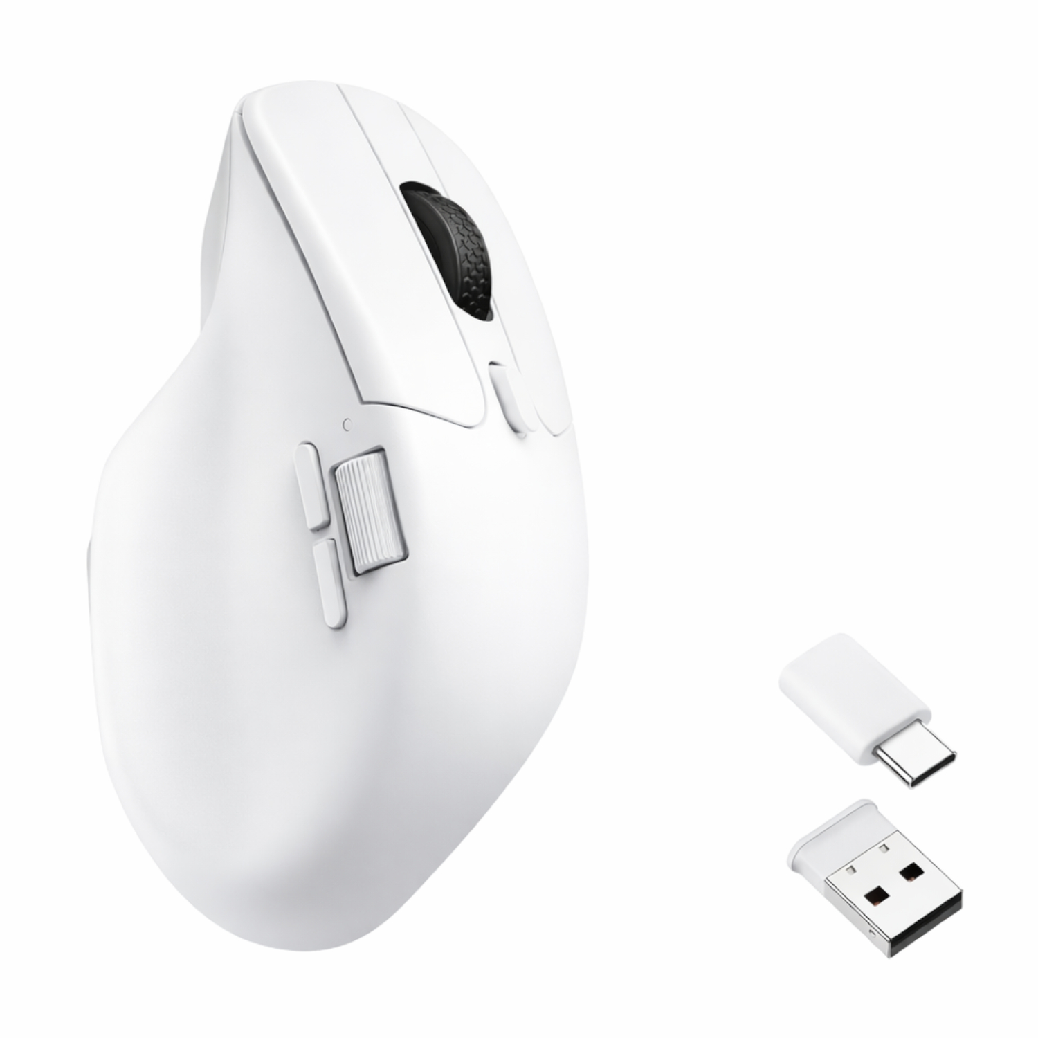 M6-A3_Keychron-M6-A3-1K-Wireless-Mouse-White Keychron M6-A3 1K Wireless Mouse (BT/2.4GHz/Wired) - White - Image 1