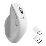 Keychron M6S-B72 1K Wireless Mouse (BT/2.4GHz/Wired) - White