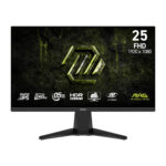 MSI MAG 255F X24 Gaming Monitor 1920x1080 (HD) Rapid IPS 0.5ms 240Hz Adapative Sync