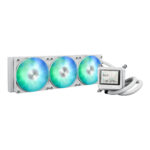 ASUS MAX GAMING 360MM LCD ARGB AIO Liquid CPU Cooler - WH