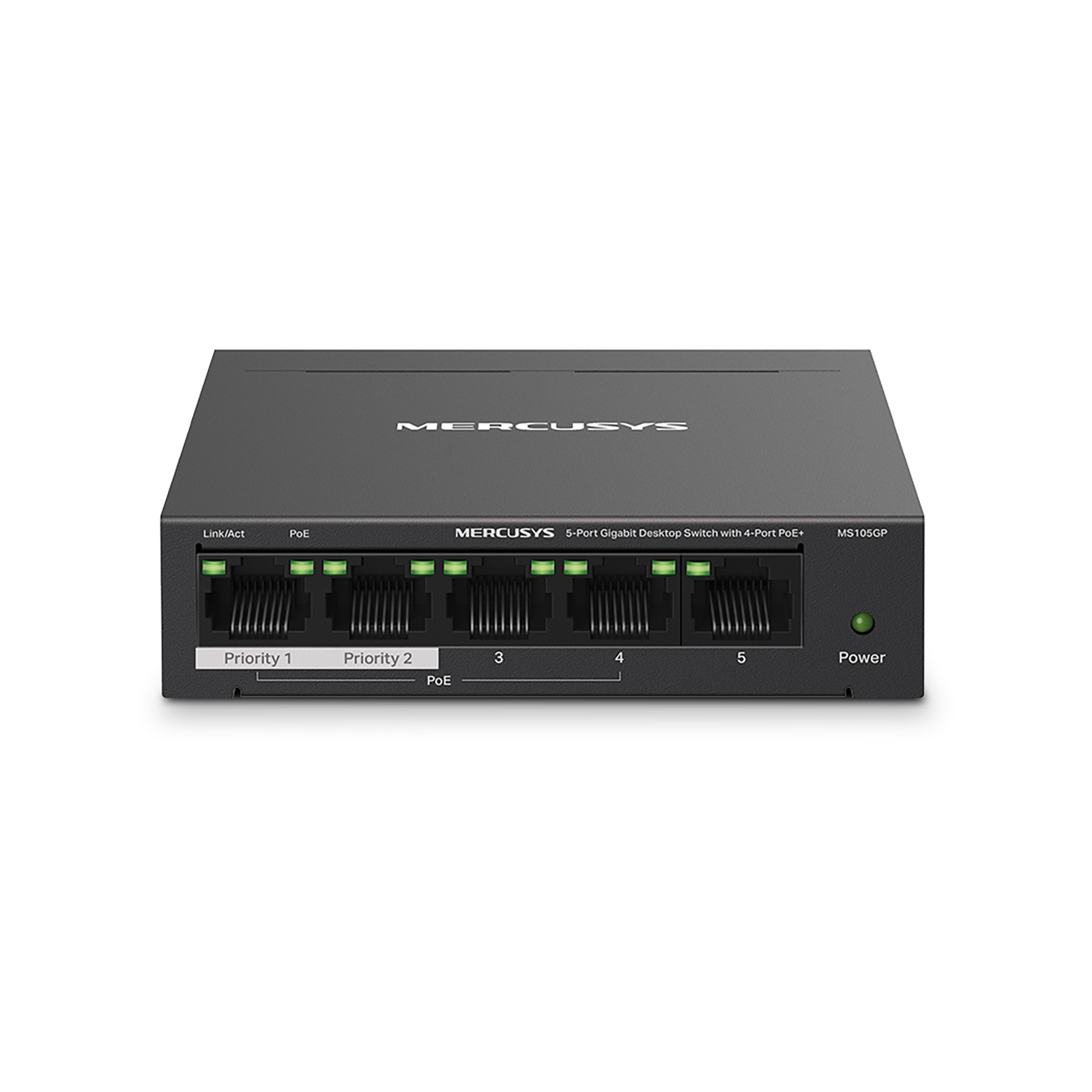 MS105GP_9d3a Mercusys 5 Port Gigabit Unmanaged Desktop POE Switch - Image 1