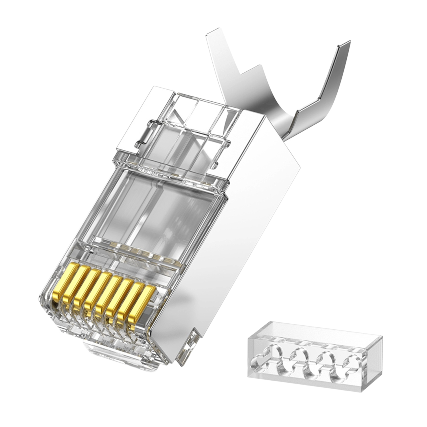 NW123-70316_-UGREEN-Cat-7-Shielded-RJ45-Modular-Plug-10-Pack-1 UGREEN CAT7 FTP RJ45 Modular Plug 10P - Image 1