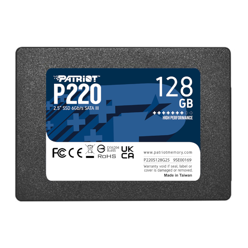 P220S128G25_wr_01 Patriot P220 128GB 2.5" SSD - Image 1