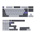 Keychron double Shot KSA PBT Full Keycap Set - Gray and Silver