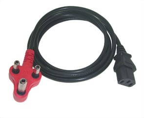 PC-6DCIC073BK1.8 PWR Dedicated to Single Headed Kettle Cable 1.8m - Image 1