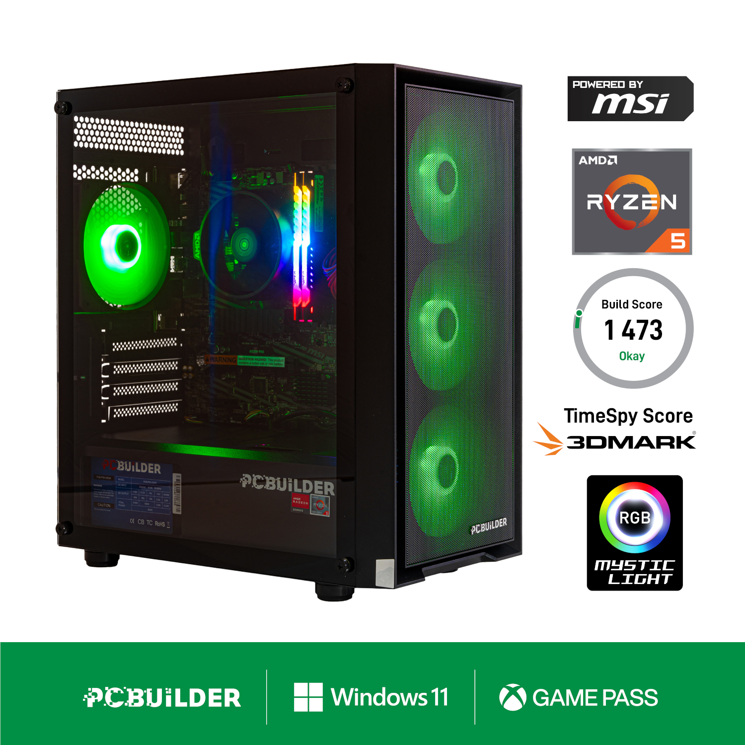 PCB_DEFENDER_05_wr_01e PCBuilder Ryzen 5 5600GT DEFENDER Windows 11 Gaming PC - Image 1