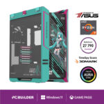 PCBuilder Ryzen 7 9800X3D HATSUNE MIKU Windows 11 Gaming PC