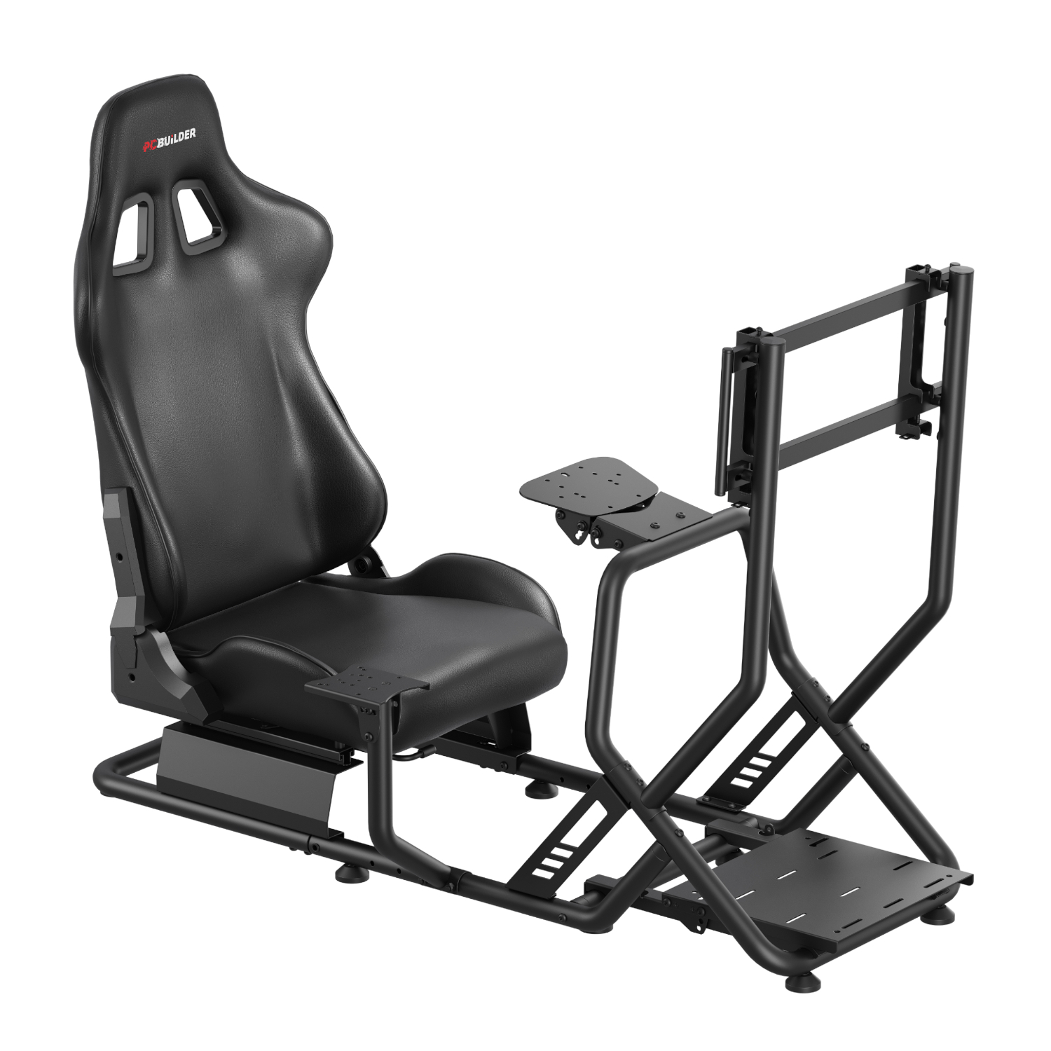 PCB_PS_DAYTONA_PCBuilder-DAYTONA-Racing-Simulator-Cockpit-Black_wr_01a PCBuilder DAYTONA Simulator Racing Rig - Image 1