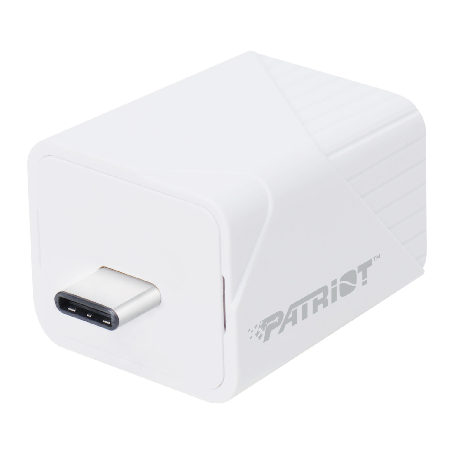 PI128GCUW30C_Patriot-iLuxe-Cube-128GB-Type-C-Smart-Backup-Solution-–-White_wr_01a Patriot iLuxe Cube 128GB Type-C Smart Backup Solution - White - Image 1