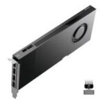 PNY NVIDIA RTX PRO 4000 Blackwell PCI-Express x16 Gen 5.0; 24 GB GDDR7 ECC 192-bit; 672 GB/s 140W; 4x DP 2.1b; Single Slot