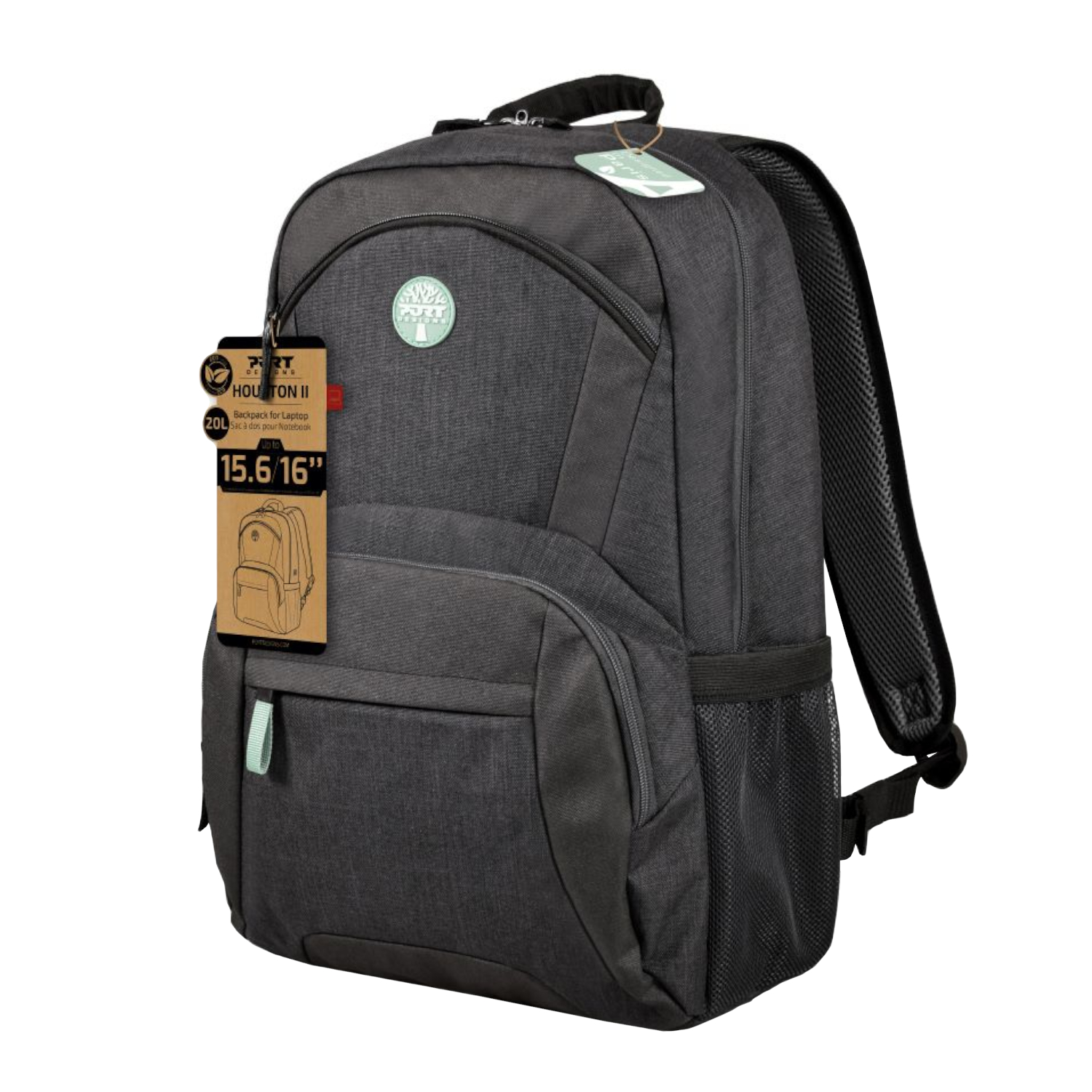 PORT_110265-E_wr_01a Port Backpack Houston Eco 15.6/16" BK - Image 1