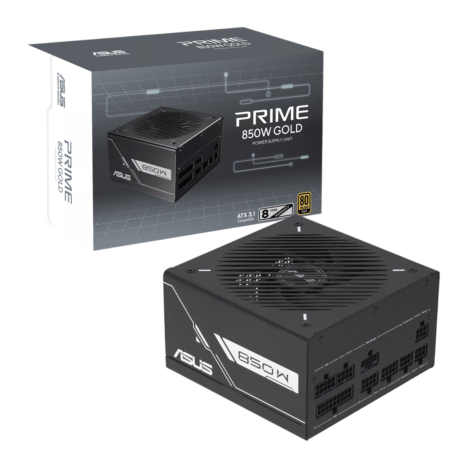 PRIME-850G_ASUS_Prime_850W_80PLUS_Gold_Black_Editio_wr_01 ASUS PRIME 850W PCIE 5.0 80 PLUS GOLD FULLY MODULAR - Image 1