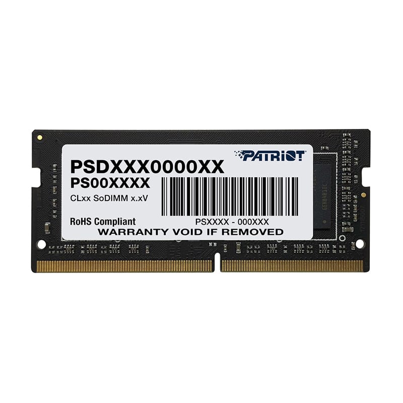 PSD44G266681S_wr_01 Patriot Signature Line 4GB DDR4 2666MHz Single Rank SODIMM Notebook Memory - Image 1
