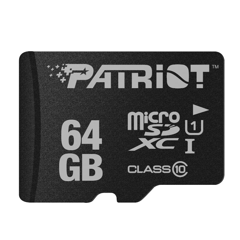 PSF64GMDC10_wr_01 Patriot LX CL10 64GB Micro SDHC Card - Image 1
