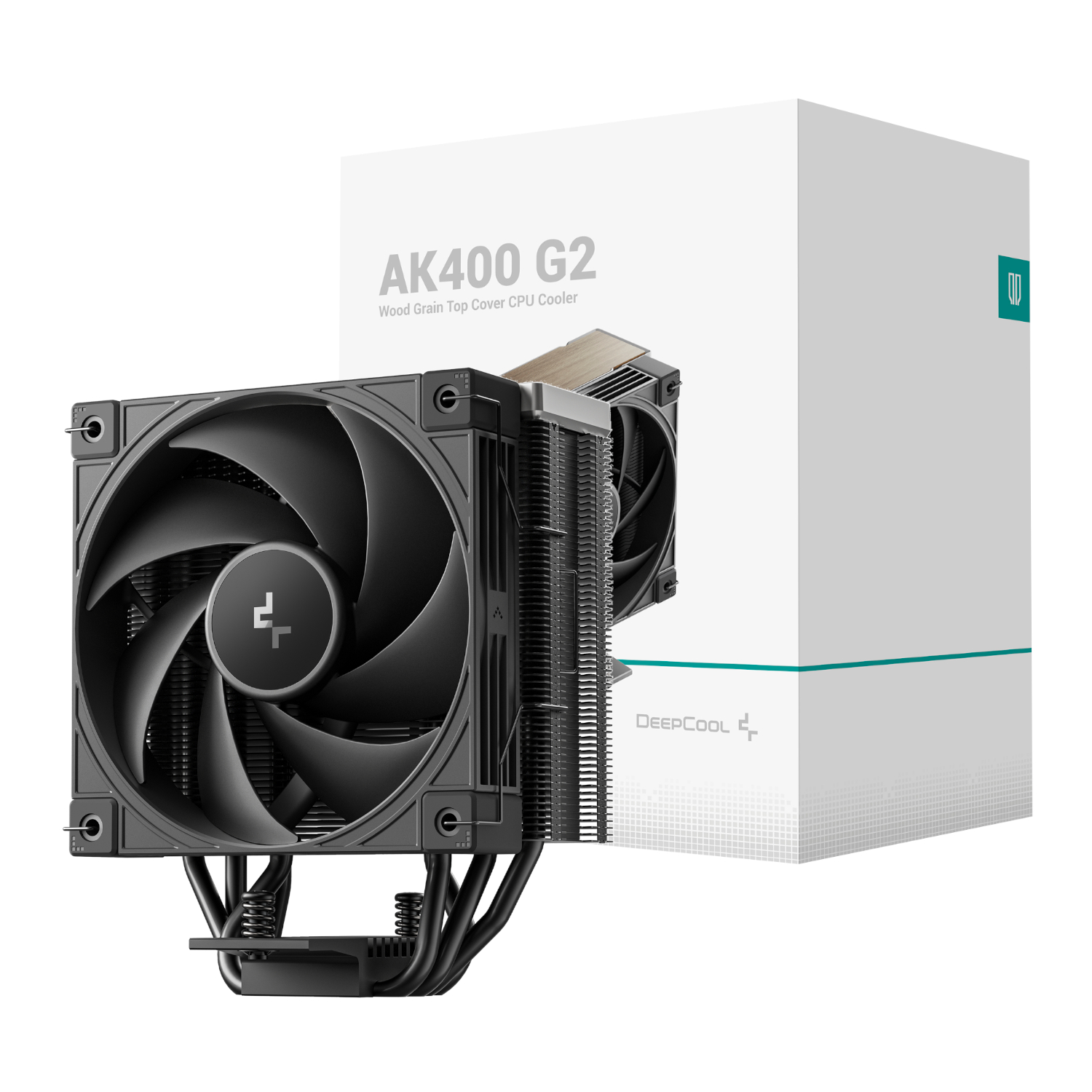 R-AK400G2-BKNNMN-GJD_DeepCool-AK400-G2-Dark-120mm-CPU-Air-Cooler-Black_wr_01 DeepCool AK400 Zero Dark Air Cooler Black - Image 1