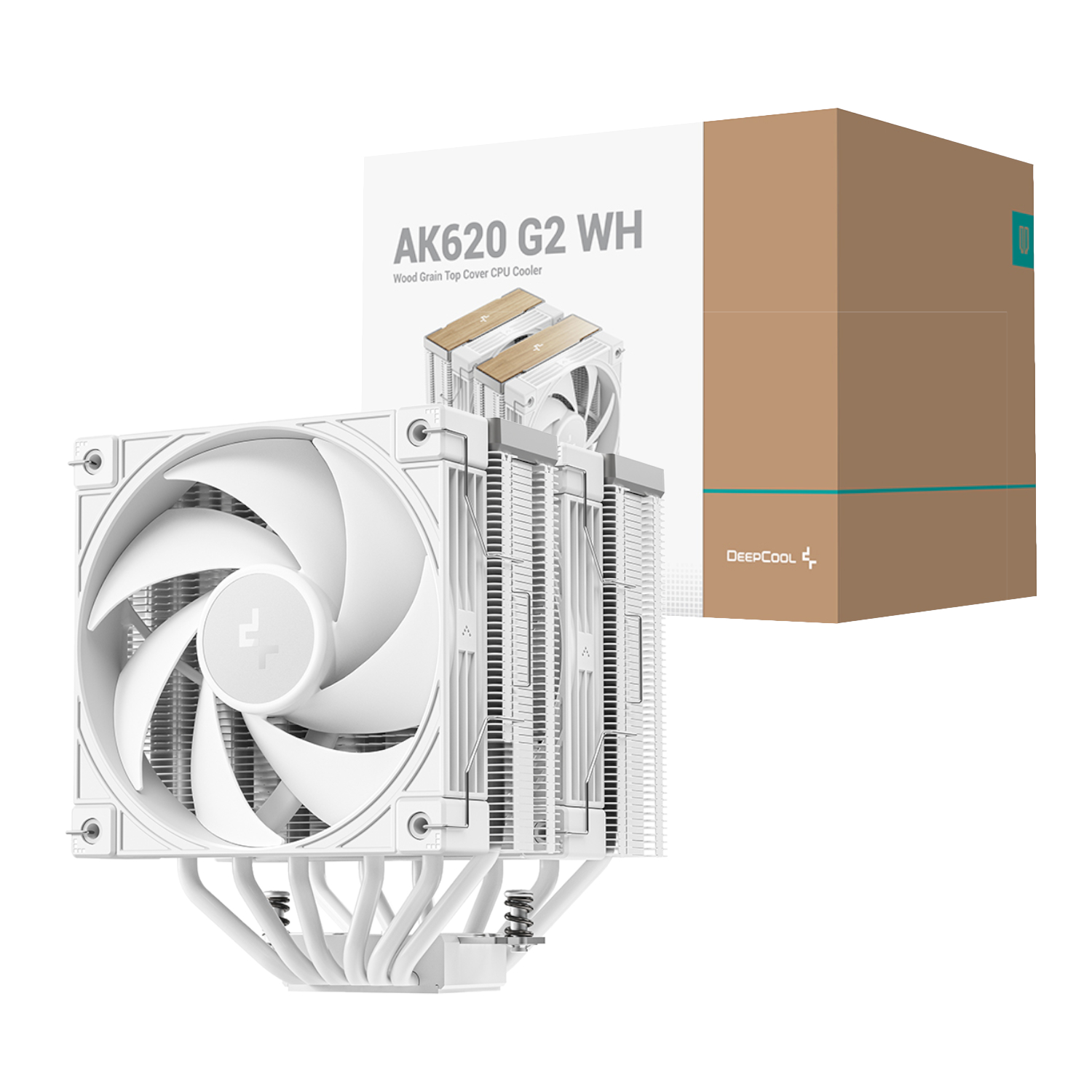 R-AK620G2-WHNNMN-GJD_DeepCool-AK620-G2-120mm-CPU-Air-Cooler-White_wr_01 DeepCool AK620 Air Cooler White - Image 1
