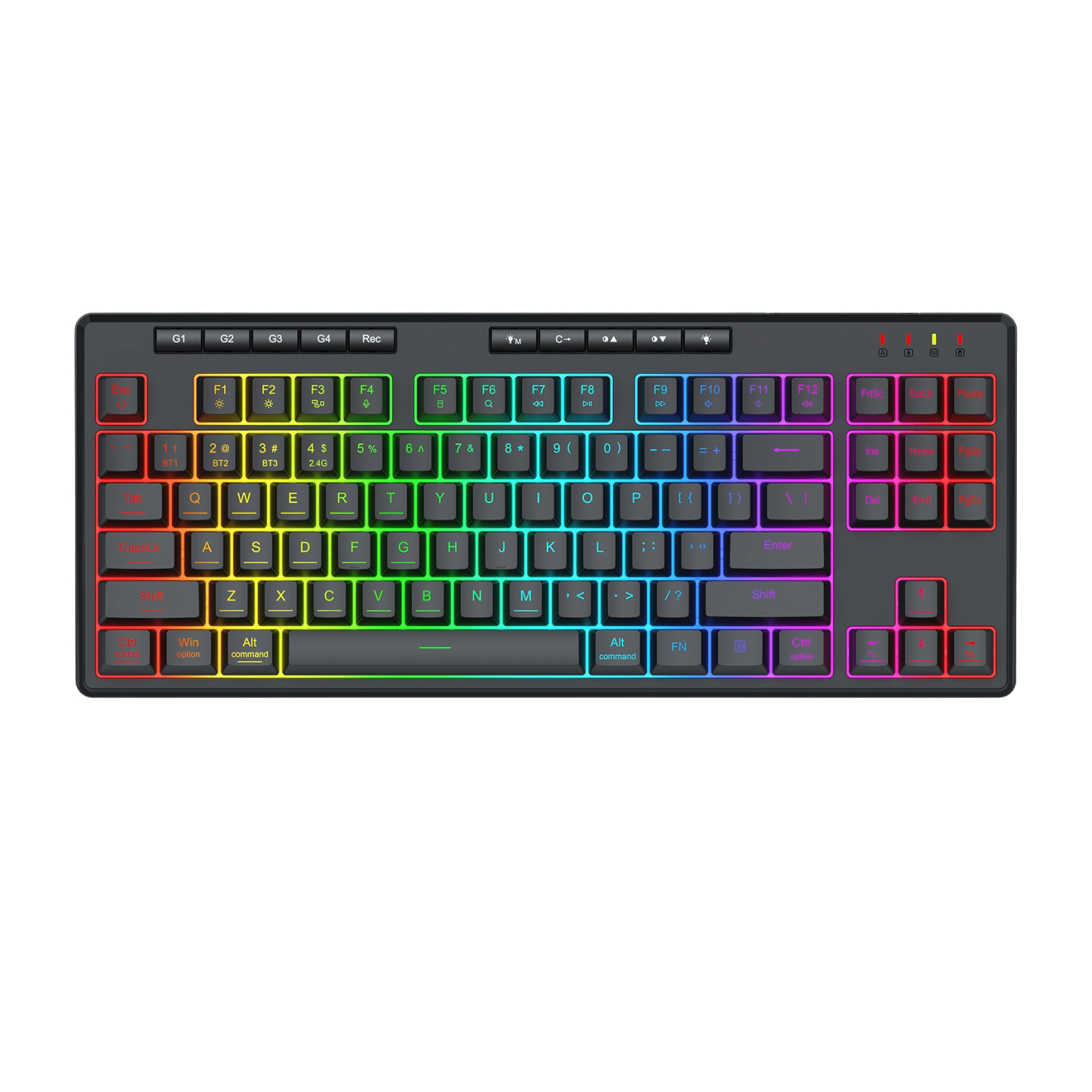 RD-K516RGB-PRO_Redragon-KB-Shiva-Pro-WRS-Black_Main Redragon SHIVA PRO 87 Wireless keyboard - Black - Image 1