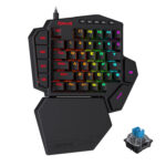 REDRAGON Diti Elite Pro One-Handed RGB Wireless Mechanical Gaming Keyboard Blue switch- Black
