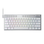 REDRAGON Horus Mini 61Key Red Switch RGB Low Profile Gaming Mechanical Keyboard - White