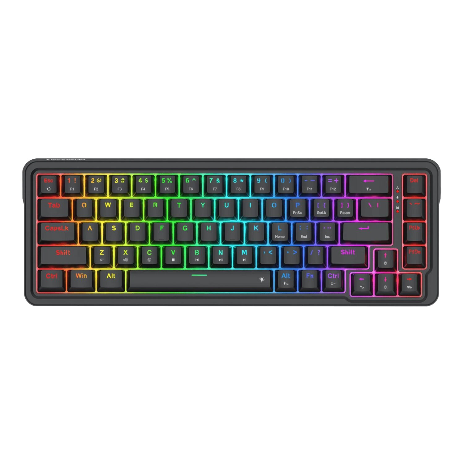 RD-K709-RGB-WR-02 REDRAGON NOVA Wired Mechanical Keyboard RGB 68Key Design - Black - Image 1