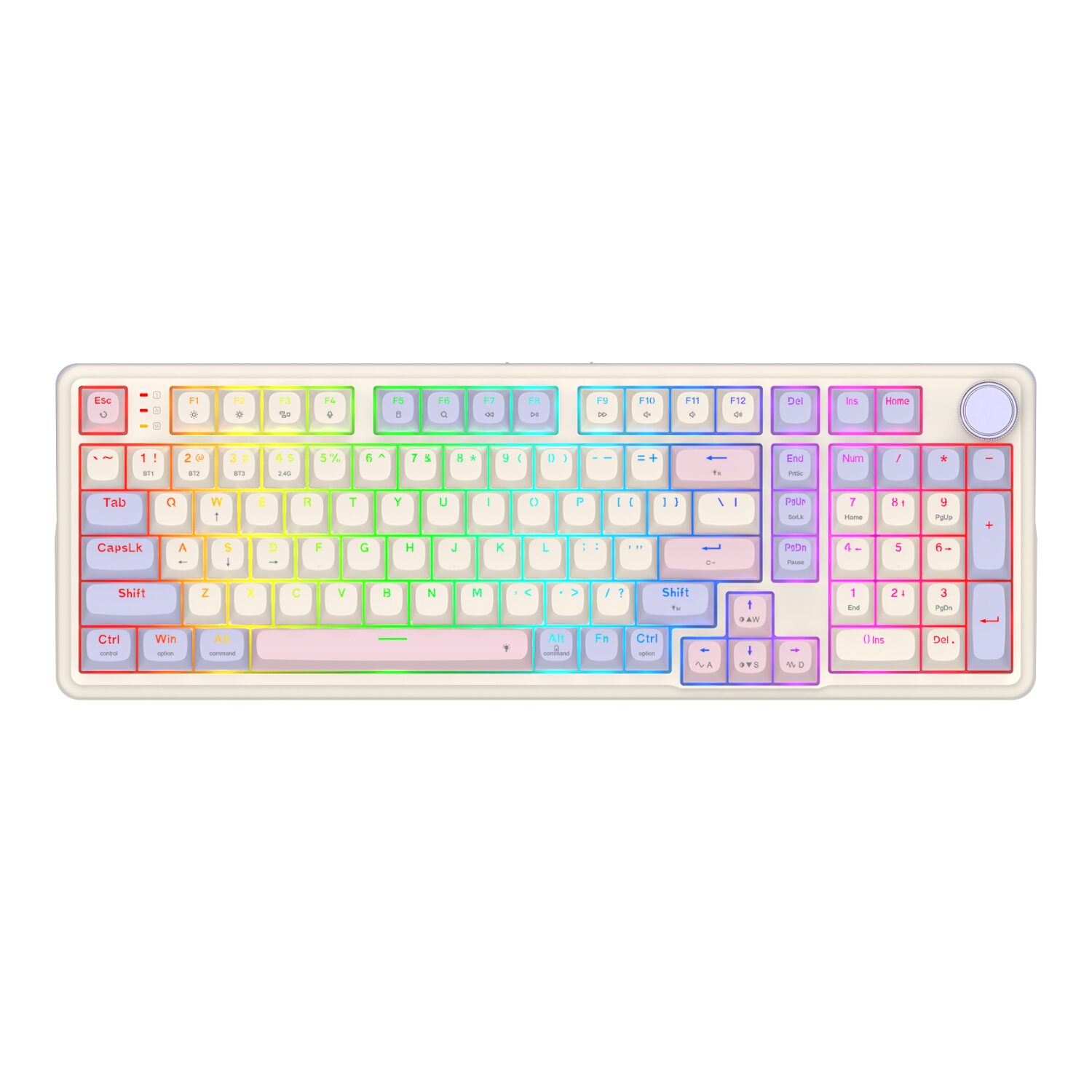 RD-K768VI-WL_Redragon_K768_EISA_100_RGB_Wireless_Gami_wr_01 REDRAGON EISA 100 Wireless Mechanical Gaming Keyboard - White - Image 1